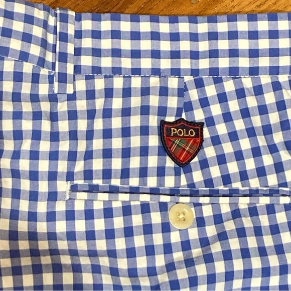 Polo Ralph Lauren Other - Polo Golf Ralph Lauren Mens 34 Blue White Gingham Check Shorts Preppy Sports